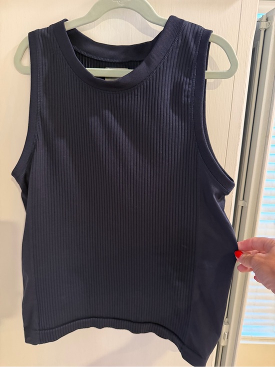 Athleta Tops - Athleta Tank top- ribbed! Dark navy/black. Size small.